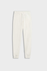 PANTALONI IN FELPA BASIC PANNA